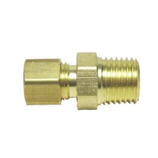 Watts 3/8 in. x 1/2 in. Brass Compression x MPT Unions (5 Pack) LF A124CONT