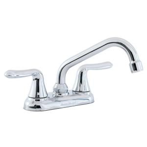 American Standard Colony Soft 4 in. 2 Handle Low Arc Laundry Faucet in Polished Chrome 2475.550.002
