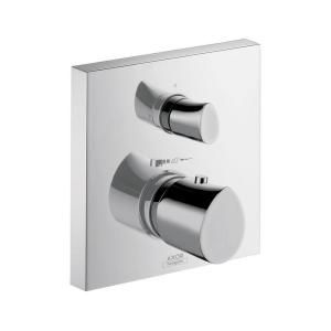 Hansgrohe Starck Organic 2 Handle Thermostatic Shower Faucet Trim Kit in Chrome (Valve Not Included) 12715001