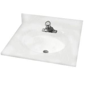 American Standard Astra Lav 31 in. Cultured Marble Single Basin Vanity Top in White Swirl with White Swirl Basin CMA8314.801