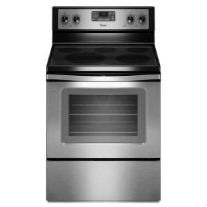 Whirlpool 5.3 cu. ft. Electric Range with Self Cleaning Convection Oven in Stainless Steel WFE525C0BS