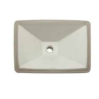 DECOLAV Classically Redefined Undermount Vitreous China Bathroom Sink in Biscuit 1409 CBN