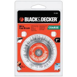 BLACK & DECKER 3 in. Coarse Wire Cup Brush 70 609 at The Home Depot