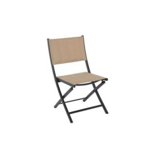 Martha Stewart Living Franklin Park Brown Padded Folding Patio Dining Chair (2 Pack) FDS10002A BRN