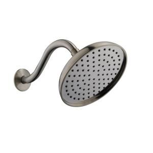 Pegasus Water Generated Engine 1 Spray Showerhead with Shower Arm and Flange in Brushed Nickel 58008 1204