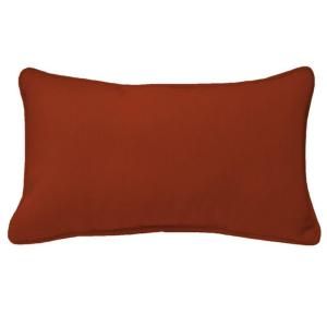 Hampton Bay Chili Red Outdoor Lumbar Pillow WC09121B 9D4