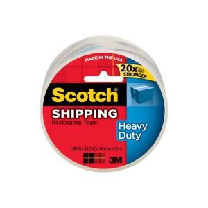 Scotch 1.88 in. x 54.6 yds. Heavy Duty Shipping Packaging Tape with Dispenser 3850 RD DC