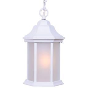 Acclaim Lighting Madison Collection 1 Light Hanging Outdoor Textured White Lantern 5185TW/FR