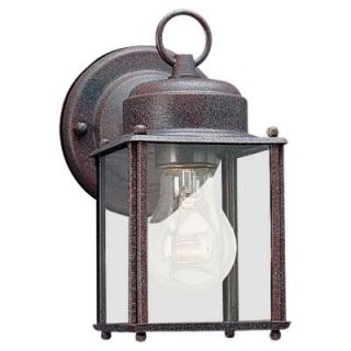 Sea Gull Lighting New Castle 1 Light Outdoor Sienna Wall Fixture 8592 26