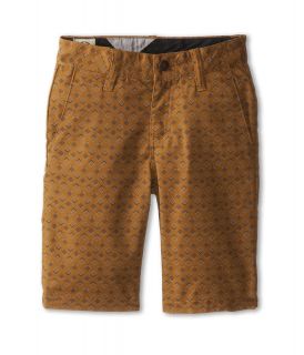 Volcom Kids Frickin Printed Stretch Short Boys Shorts (Brown)