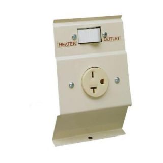 Cadet F Series Almond Baseboard Load Transfer 240 Volt Heater to Outlet Switch Kit LTF240A