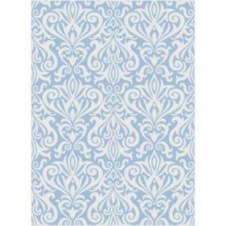 Tayse Rugs Metro Blue 7 ft. 10 in. x 10 ft. 3 in. Contemporary Area Rug 1091  Blue  8x10