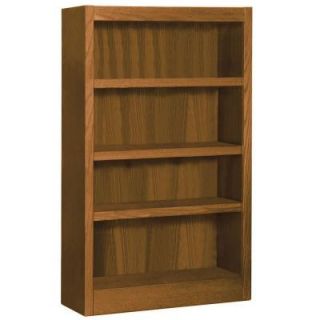 Concepts In Wood Midas Single Wide 4 Shelf Dry Oak Bookcase MI3048 D