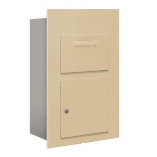 Salsbury Industries 3600 Series Collection Unit Sandstone USPS Front Loading for 5 Door High 4B Plus Mailbox Units 3600C5 SFU