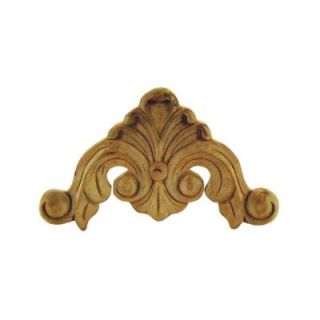 Foster Mantels Acanthus 4 in. x 4 in. x 1/2 in. Cherry Corner Carving C107C