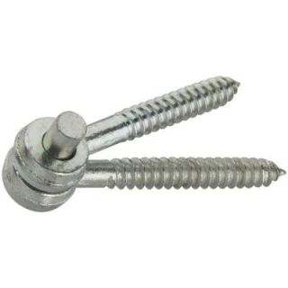 National Hardware 5/8 in. x 5 in. Zinc Plated Gate Screw Hook/Eye Hinge DISCONTINUED 295 5/8X5 SCRW H/E HNG