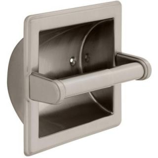 Franklin Brass Recessed Toilet Paper Holder with Beveled Edges in Satin Nickel 9097SN