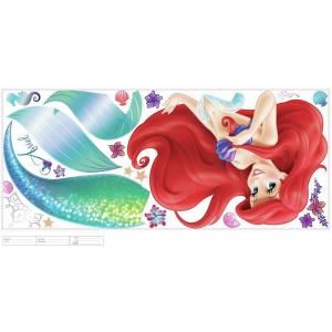 RoomMates 5 in. x 19 in. The Little Mermaid Peel and Stick Giant Wall Decals RMK2360GM
