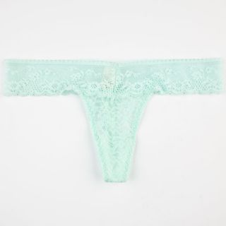 Allover Lace Thong Mint In Sizes S/M, Medium, Small, Large, M/L For Women 24331