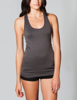 Womens Seamless Racerback Tank Charcoal In Sizes S/M, M/L For Women 219