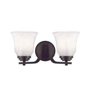 Westinghouse Wensley 2 Light Oil Rubbed Bronze Wall Fixture 6220500