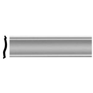 Ekena 5 3/8 in. x 2 1/8 in. x 94 1/2 in. Foster Smooth Crown Moulding MLD02X05X05FO