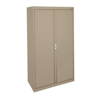 Sandusky System Series 30 in. W x 64 in. H x 18 in. D Double Door Storage Cabinet with Adjustable Shelves in Tropic Sand HA3F301864 04