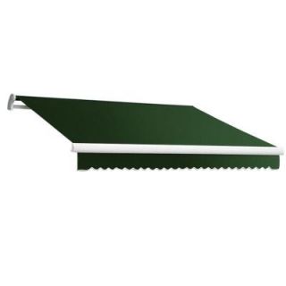 Beauty Mark 14 ft. MAUI EX Model Left Motor Retractable Awning (120 in. Projection) in Forest Green MTL14 EX F