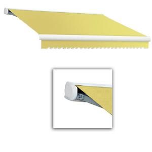 AWNTECH 24 ft. Key West Full Cassette Manual Retractable Awning (120 in. Projection) in Yellow KWM24 587 Y