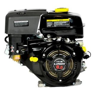 LIFAN 3/4 in. 8 HP 240 cc OHV Recoil Start 6:1 Gear Reduction Horizontal Shaft Engine 2012 EPA Compliant LF173F AHQ