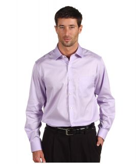 Michael Kors Collection Modern Twill Cotton Shirt Mens Long Sleeve Button Up (Purple)