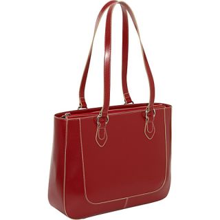 Milano Half Moon Collection East/West Laptop Tote Red   Jack George