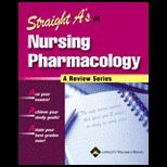 Straight As in Nursing Pharmacology   With CD