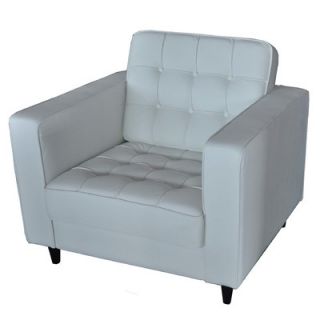 Moes Home Collection Romano Club Chair HV 1014 Color: White