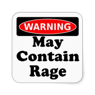 May Contain Rage Sticker