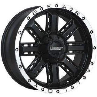 Gear Alloy Nitro 20 Black Wheel / Rim 5x4.5 & 5x5 with a 18mm Offset and a 78 Hub Bore. Partnumber 723MB 2090518: Automotive