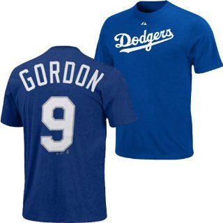 Los Angeles Dodgers Dee Gordon #9 Name & Number T Shirt S : Sports & Outdoors
