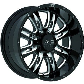 American Eagle 16 18 Black Wheel / Rim 8x6.5 with a  24mm Offset and a 130.18 Hub Bore. Partnumber 1689088: Automotive