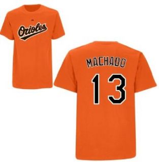 Manny Machado Baltimore Orioles Orange Jersey Name and Number T shirt XX Large: Clothing