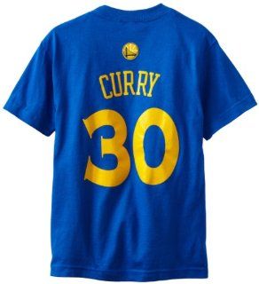 NBA Golden State Warriors Stephen Curry Youth 8 20 Short Sleeve Name & Number T Shirt, Small, Blue  Sports Fan T Shirts  Sports & Outdoors