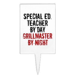 Grillmaster Special Education Teacher Cake Topper