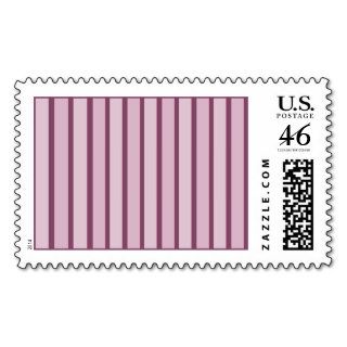 Button Up Purple Stripes Postage Stamp