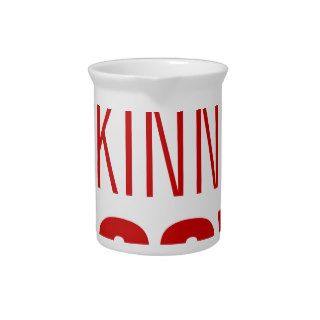never trust a skinny cook AKZ BROWN.png Beverage Pitchers