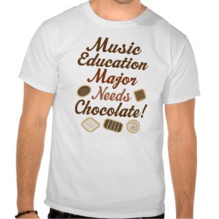 Music Education Major Chocolate Shirts