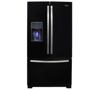 Whirlpool Gold 28.6 cu. ft. French Door Refrigerator in Black Ice WRF989SDAE