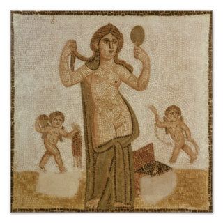 Venus at her Toilet Poster
