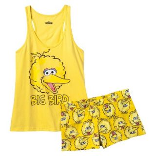 Sesame Street Juniors Tank/Short Pajama Set   Big Bird Yellow S(3 5)