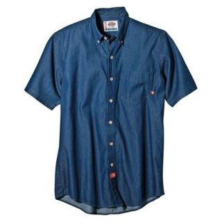 Dickies Mens Relaxed Fit Denim Work Shirt   Indigo Blue L