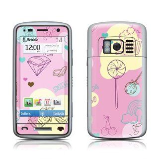 Pink Candy Design Protective Skin Decal Sticker for Nokia C6 01 Cell Phone: Cell Phones & Accessories
