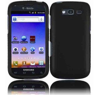 VMG Samsung Galaxy Blaze 4G Hard Phone Case Cover   BLACK Hard 2 Pc Plastic S: Cell Phones & Accessories